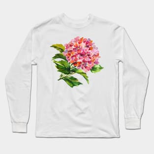 Pink hydrangea Long Sleeve T-Shirt